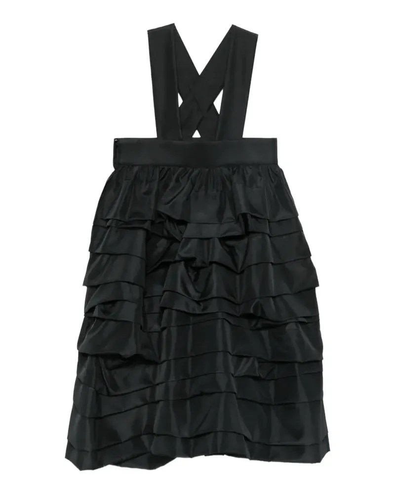 Comme des Garçons Ärmelloses Midikleid - Schwarz Schwarz