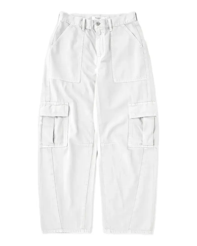 MOUSSY Corlears barrel cargo pants - Weiß Weiß