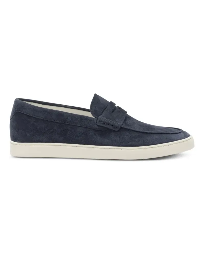 Brunello Cucinelli Penny-Loafer aus Wildleder - Blau Blau