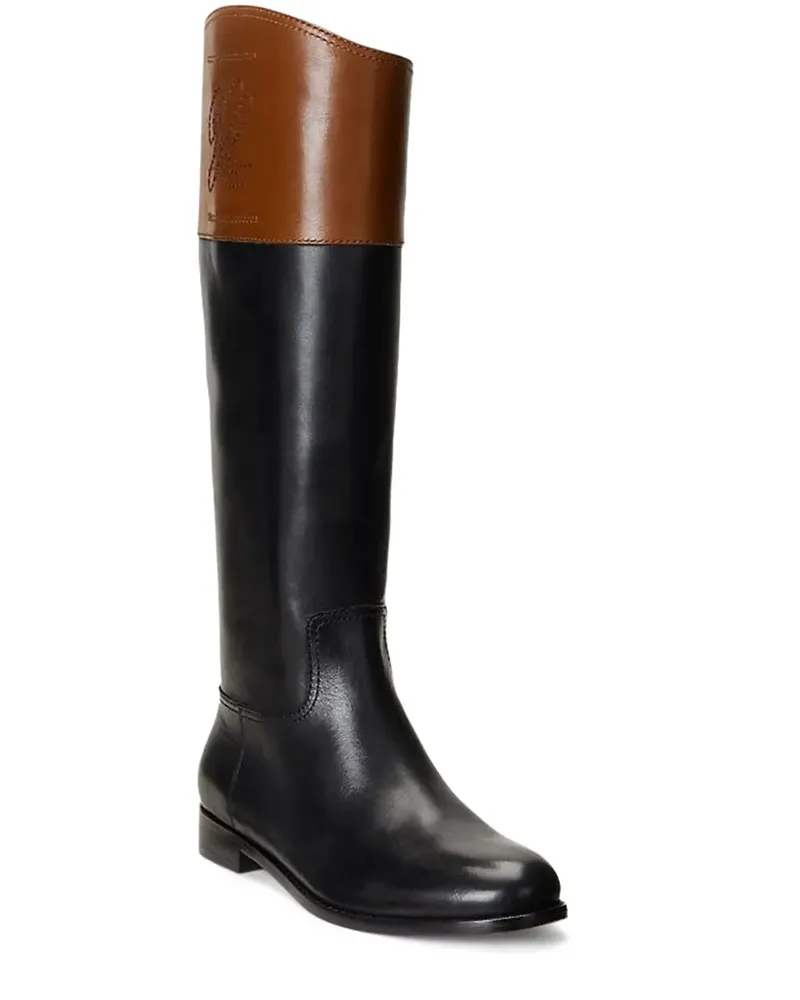 Ralph Lauren Zweifarbige Stiefel - Schwarz Schwarz