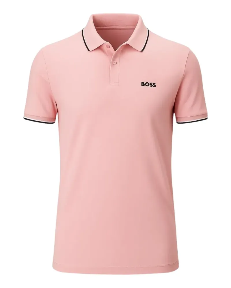 HUGO BOSS piped trim polo shirt - Rosa Rosa