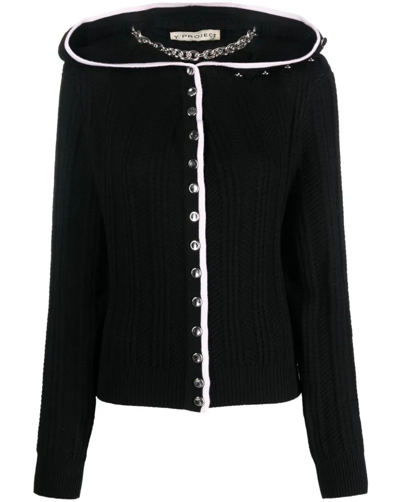 Y/PROJECT Evergreen Cardigan - Schwarz Schwarz