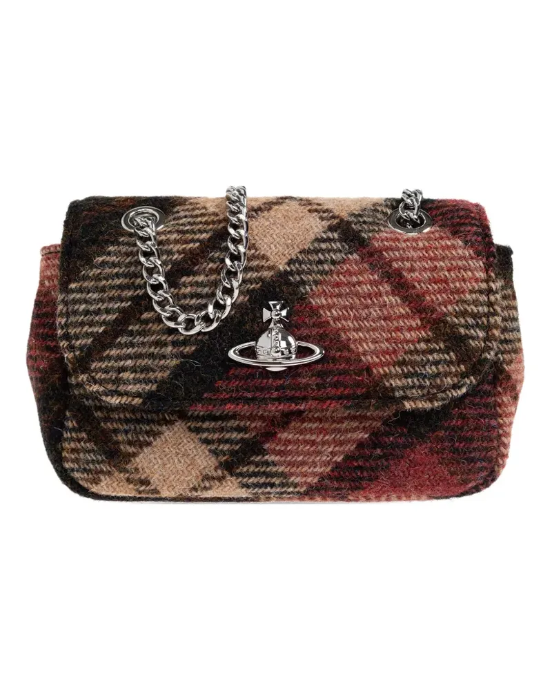 Vivienne Westwood Kleines Portemonnaie mit Schottenkaro - Braun Braun