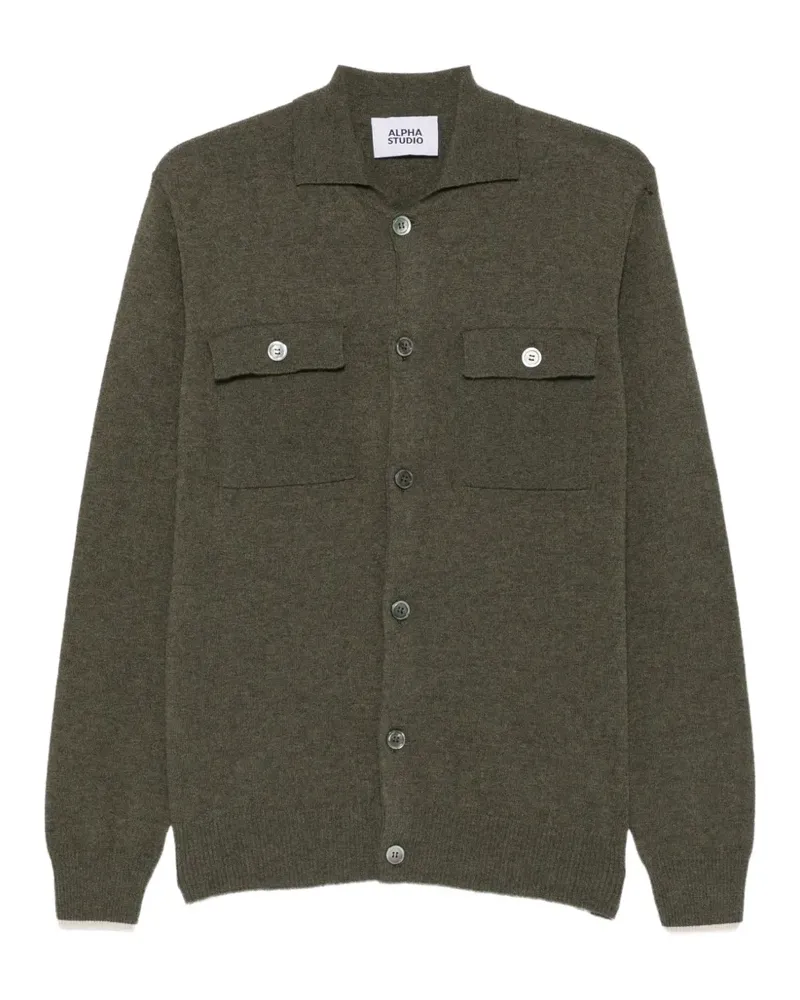 Alpha Studio button-up chest-pocket shirt - Grün Grün