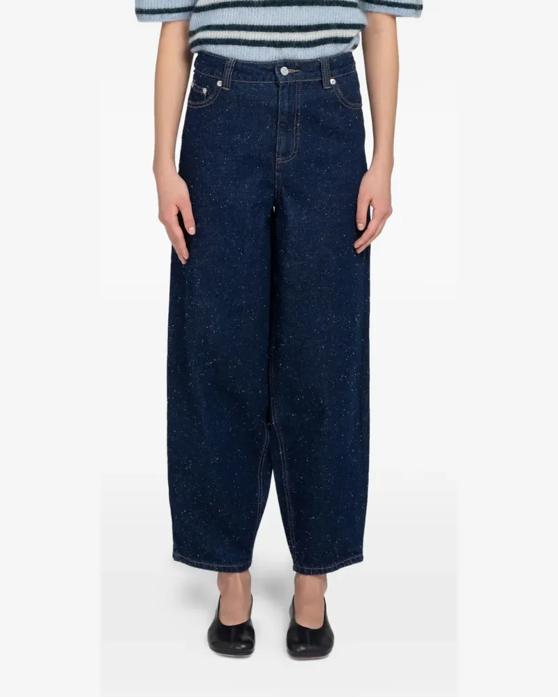 Minimum Maria flecked jeans - Blau Blau