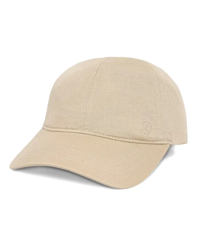 Gant embroidered-logo baseball cap - Nude Nude