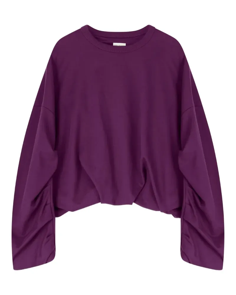 Dries van Noten Drapiertes Sweatshirt - Violett Violett