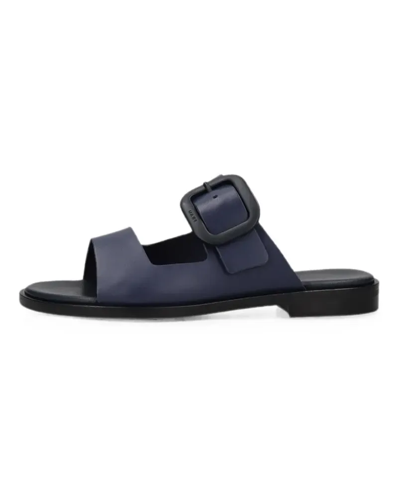 FRAU buckle-detail leather flat sandals - Blau Blau