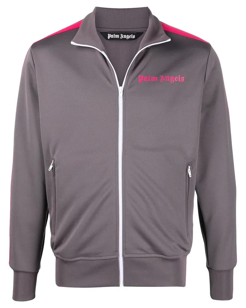 Palm Angels Sportjacke mit Seitenstreifen - Grau Grau