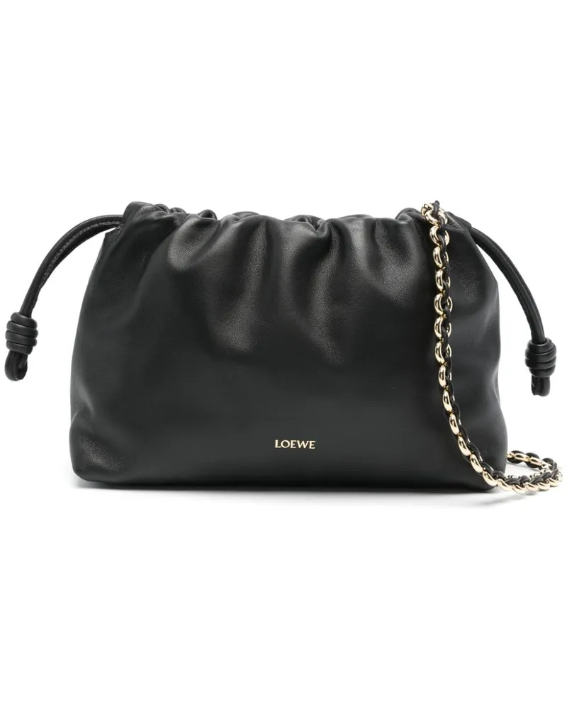 Loewe Flamenco Schultertasche - Schwarz Schwarz