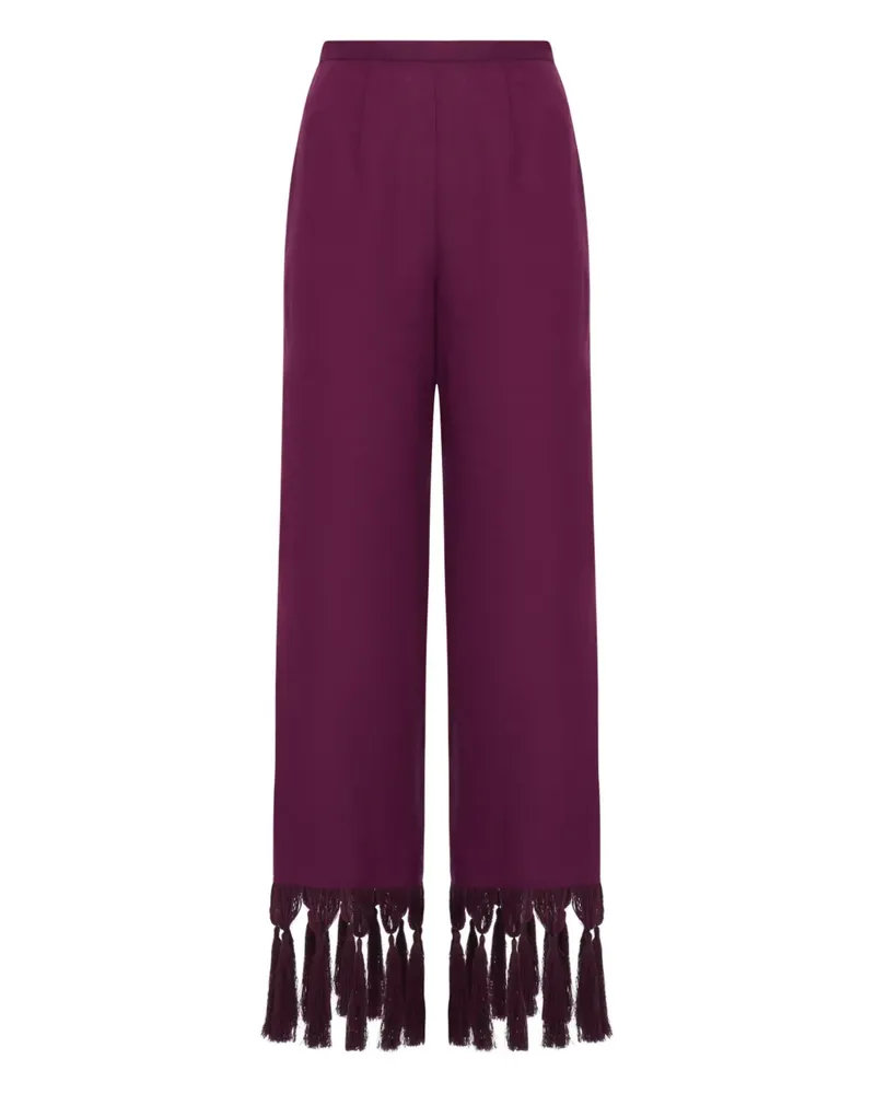 Taller Marmo Marlino Hose mit Fransen - Violett Violett