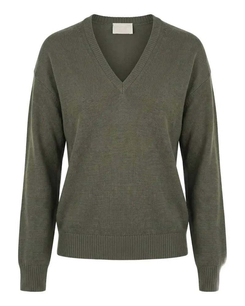 Drumohr  V-neck merino sweater - Grün Grün