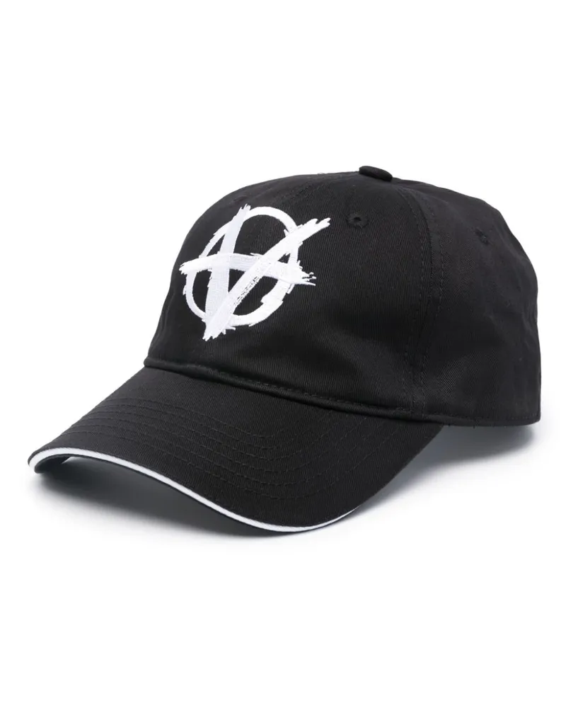 VETEMENTS Baseballkappe mit Logo-Stickerei - Schwarz Schwarz