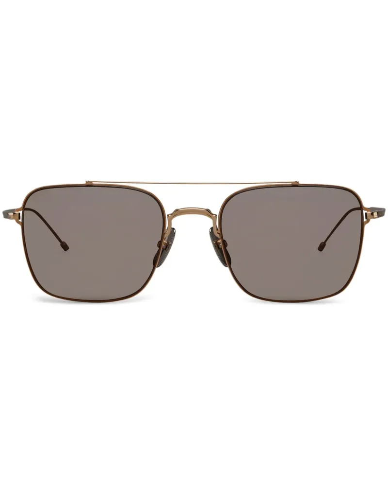 Thom Browne TB120 Pilotenbrille - Gold Gold