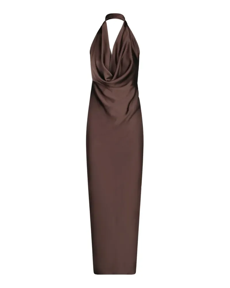Blanca cowl-neck halter-neck midi dress - Braun Braun