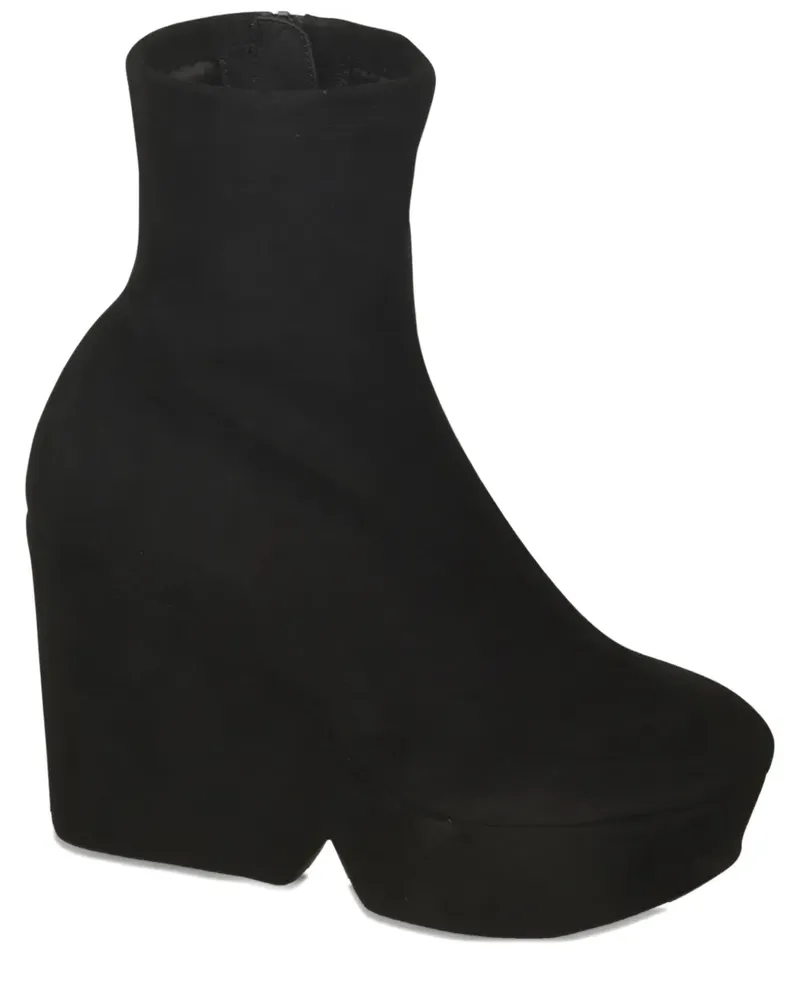 Robert Clergerie Wildlederstiefel mit Plateau 110mm - Schwarz Schwarz