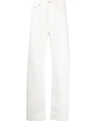 Lanvin Straight-Leg-Jeans mit verdrehter Naht Weiß