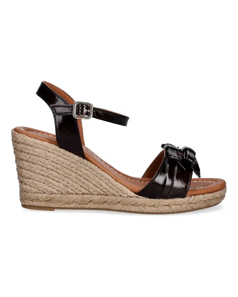 Billi Bi bow-detail wedge sandals - Braun Braun