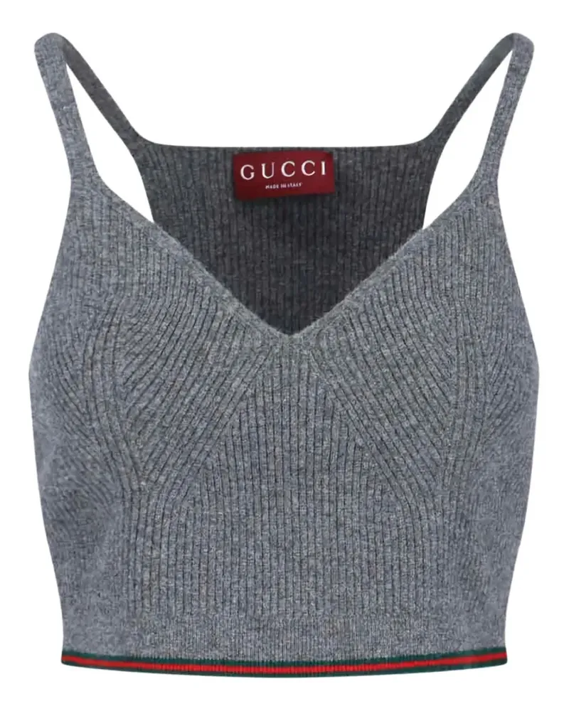 Gucci felted tank top - Grau Grau