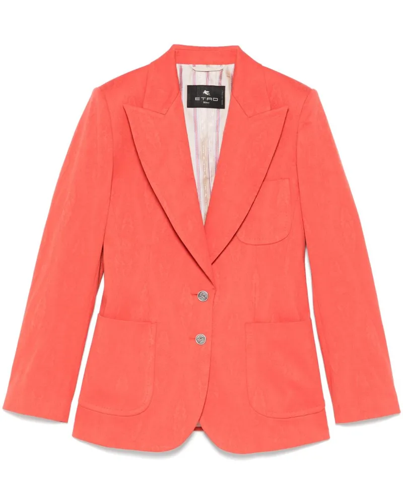 Etro Sakko aus Paisley-Jacquard - Orange Orange