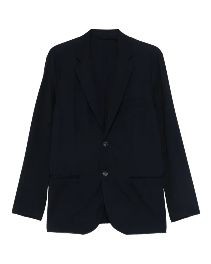 Emporio Armani button single-breasted blazer - Blau Blau