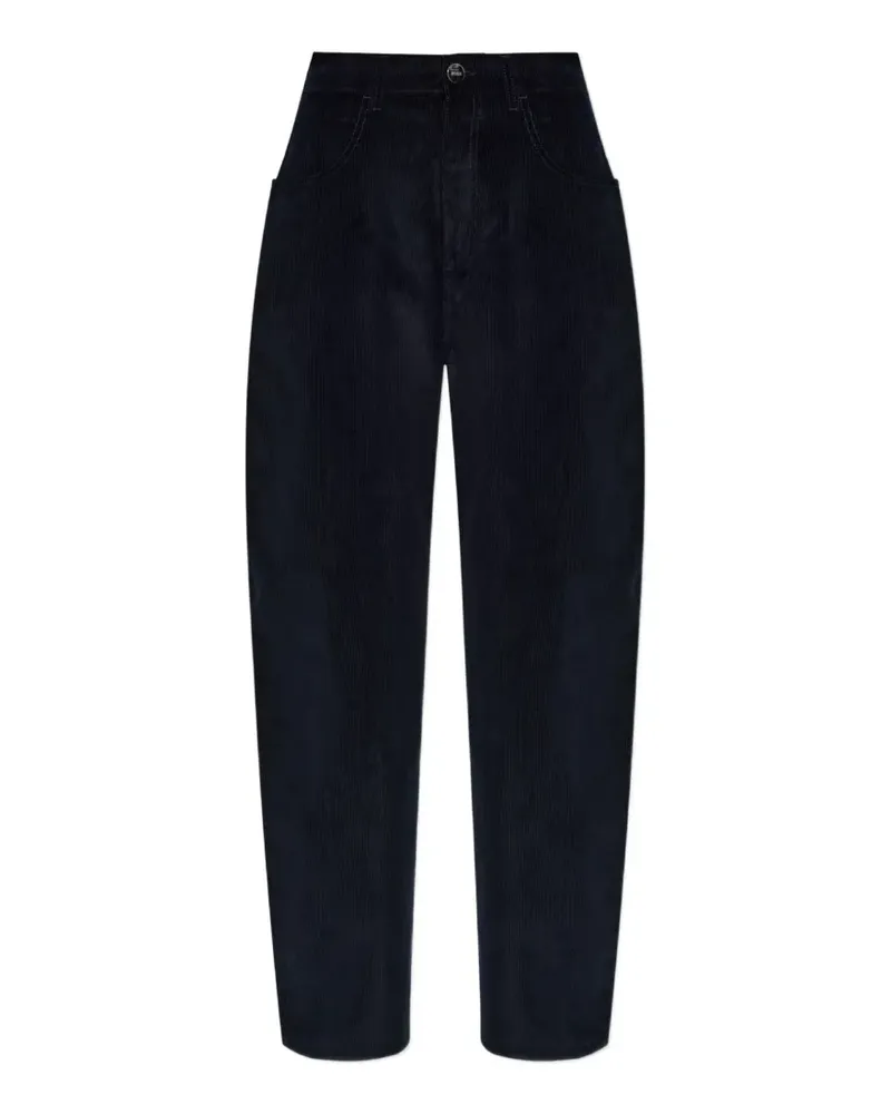 Róhe Hose aus Cord - Blau Blau