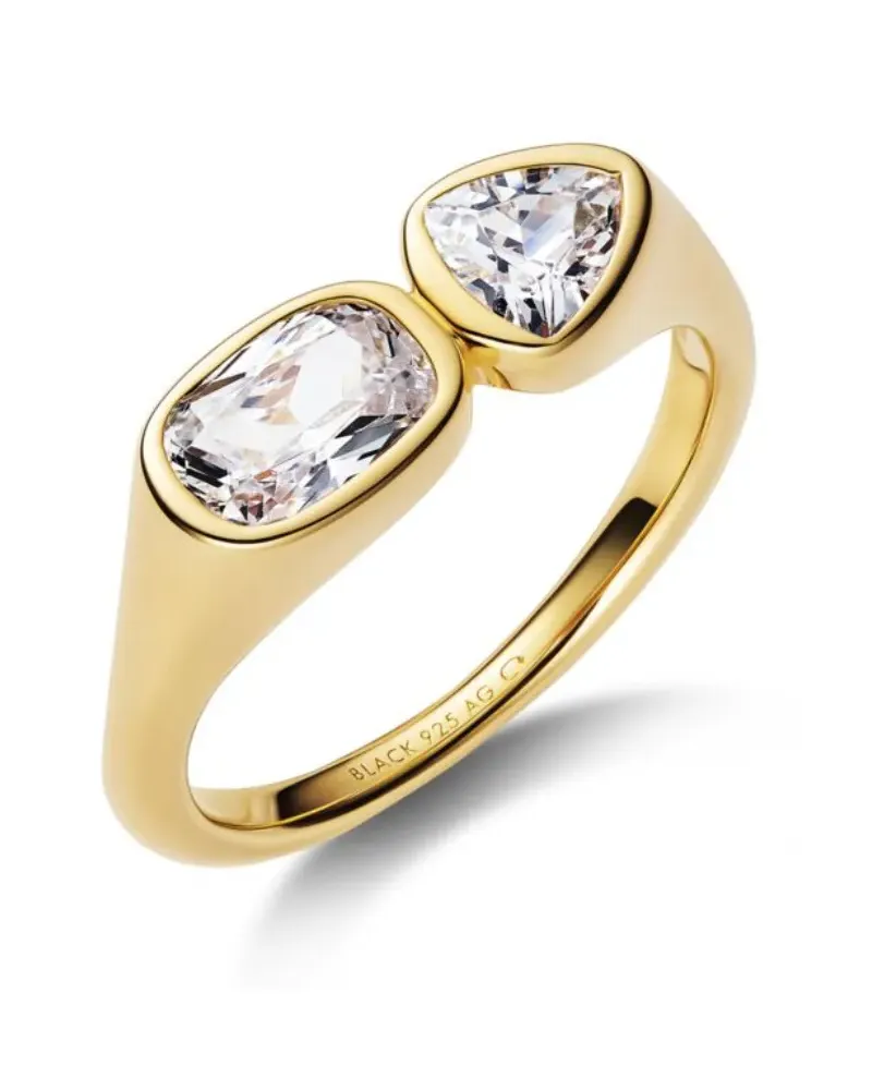 Maria Black Siegelring aus Sterlingsilber mit Schmucksteinen - Gold Gold