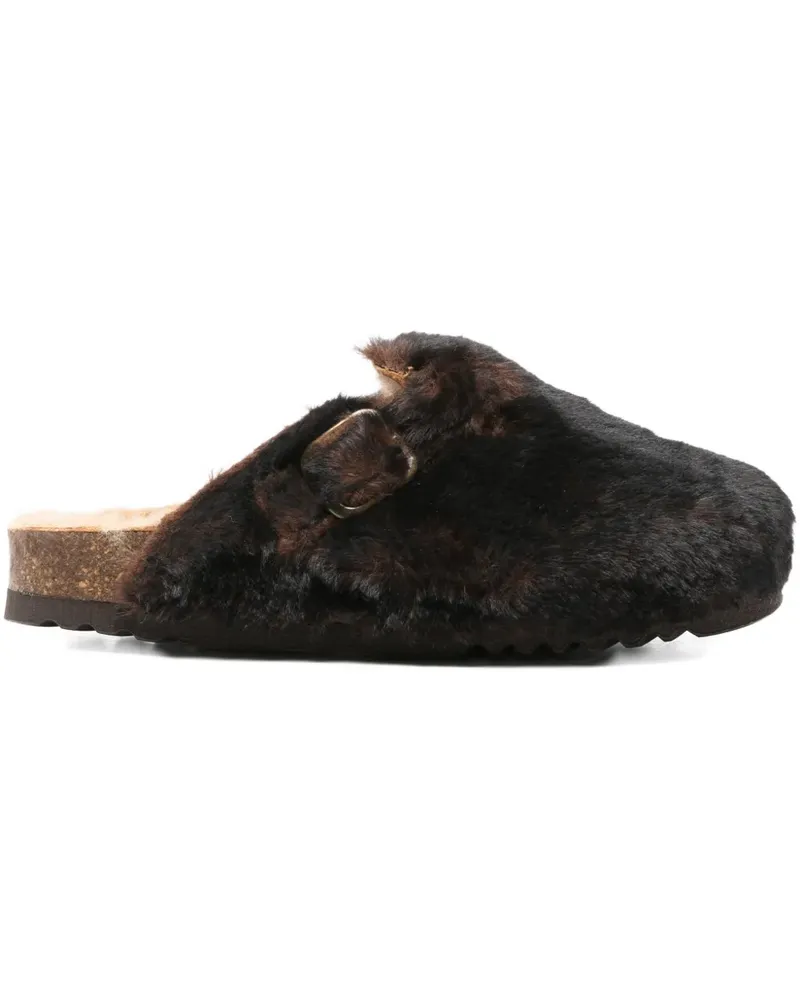 Scholl Chocolate Fae mules - Braun Braun