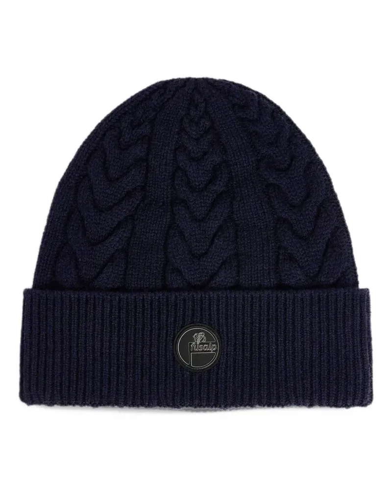 FUSALP Cable beanie - Blau Blau