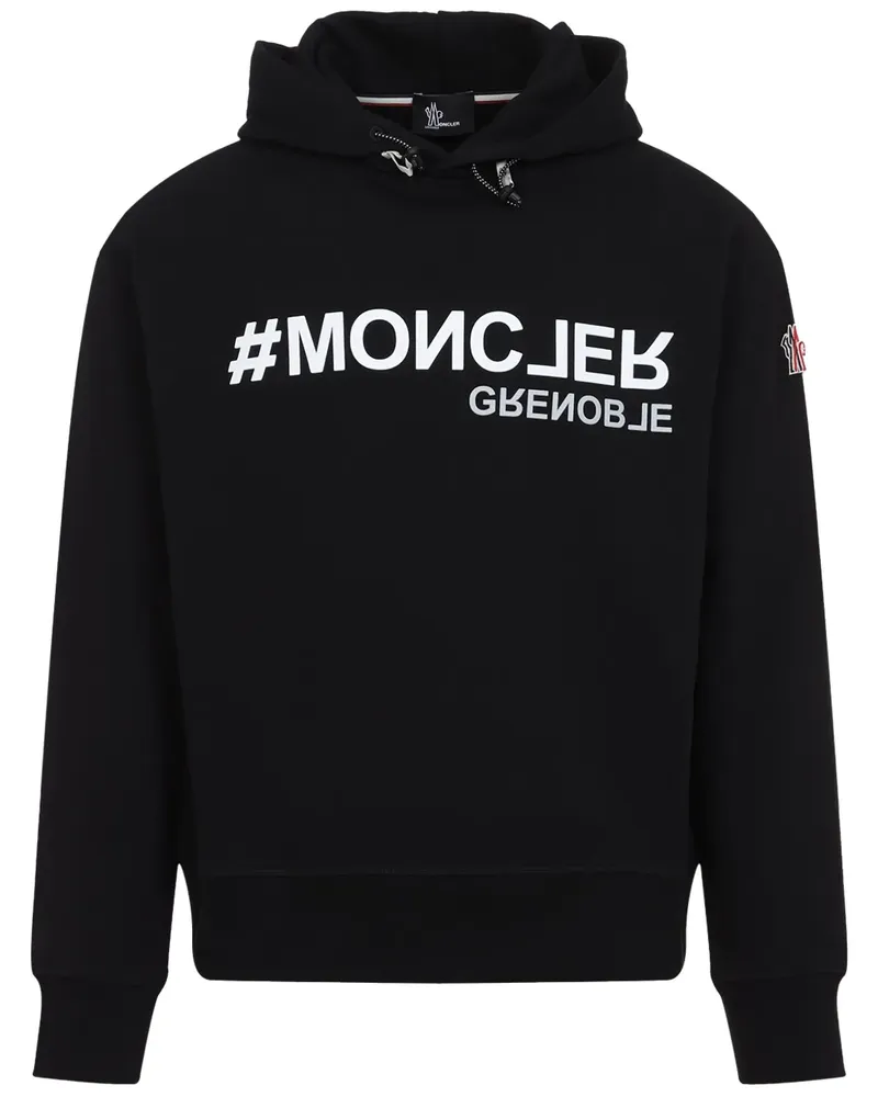 Moncler Hoodie mit Logo-Print - Schwarz Schwarz