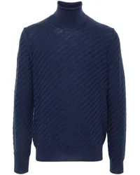 Corneliani Pullover mit Webmuster Blau