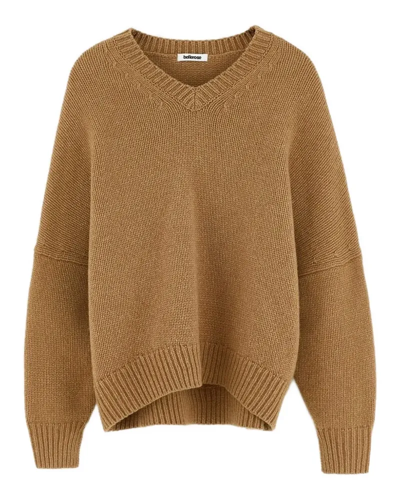 Bellerose V-neck dropped-shoulder sweater - Braun Braun