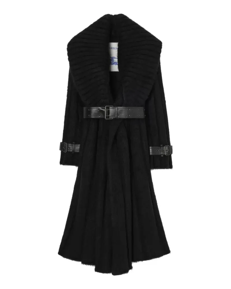 Burberry Mantel aus Mohairwolle und Seide - Schwarz Schwarz
