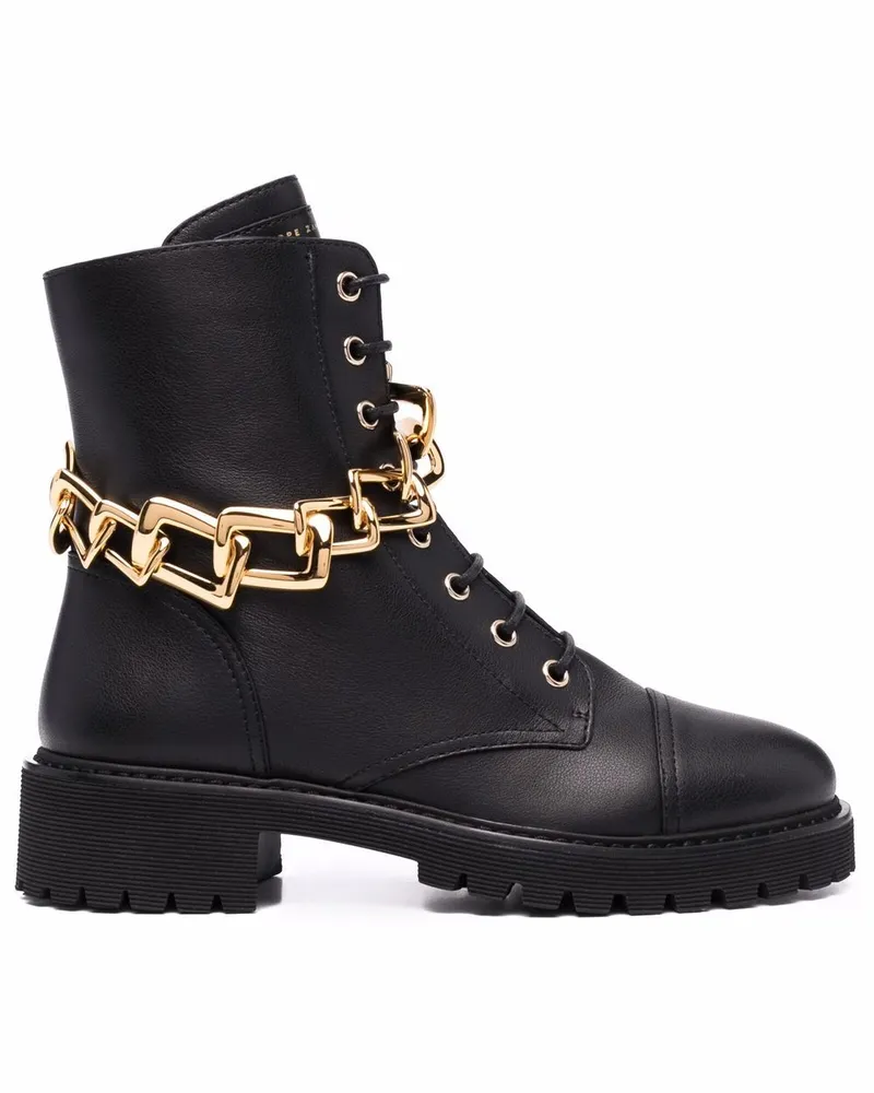 Giuseppe Zanotti Stiefel mit Schnürung - Schwarz Schwarz