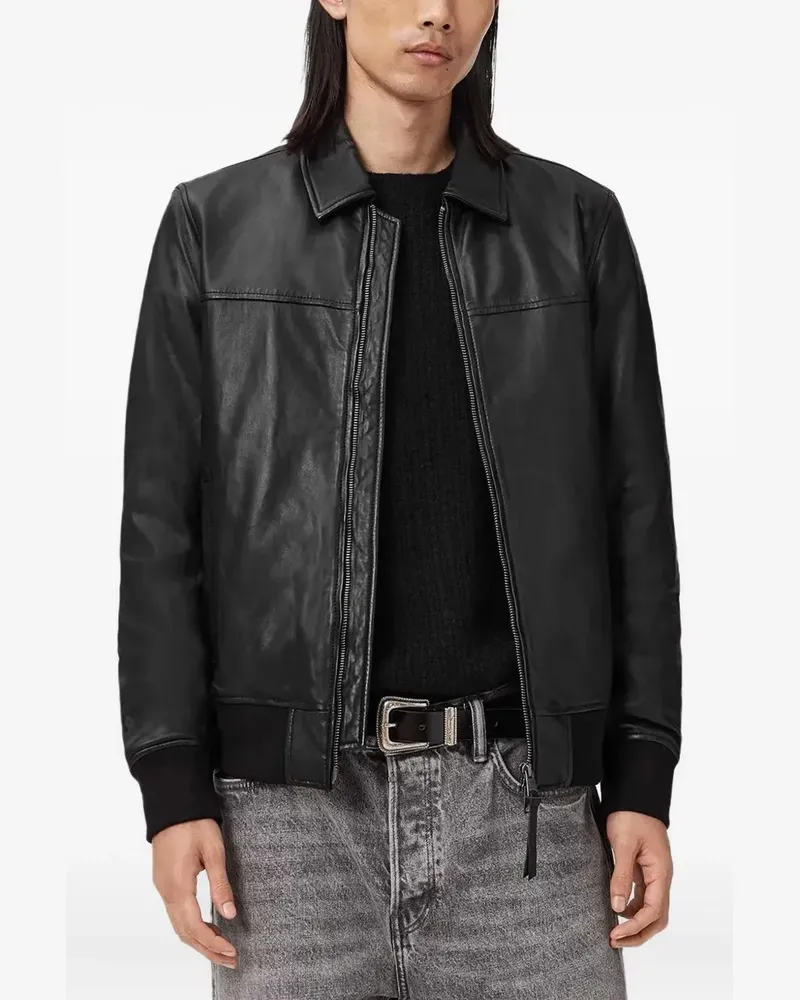 AllSaints Rashford leather jacket - Schwarz Schwarz