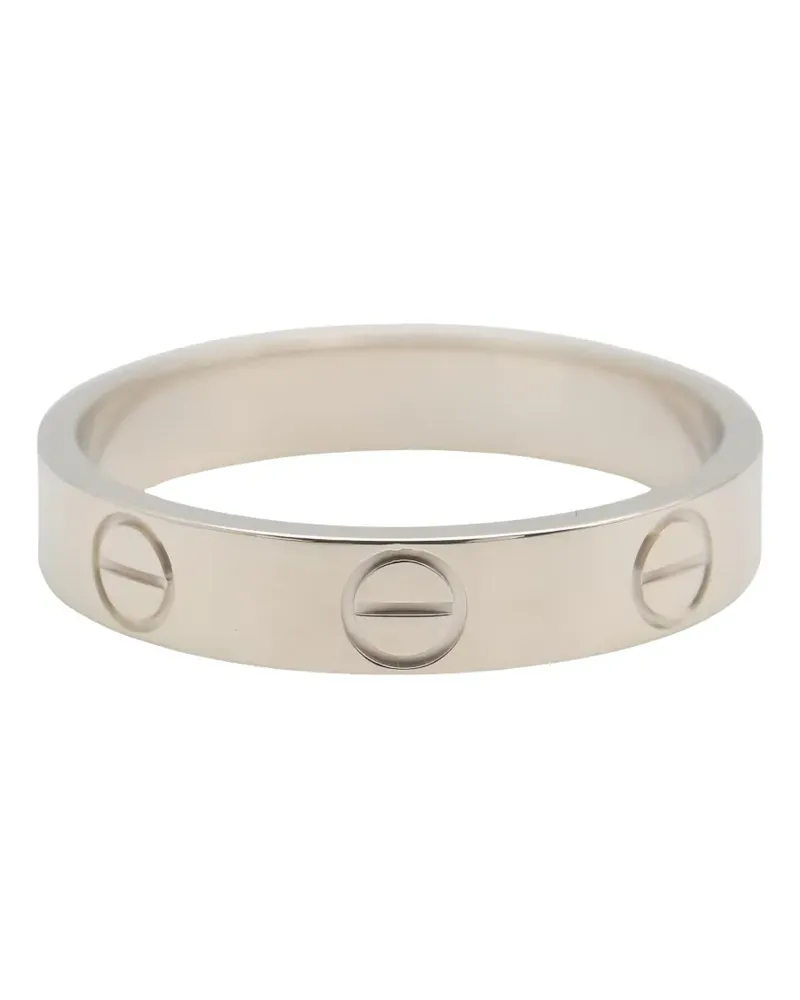 Cartier 2010s mini Love screw-motif ring - Silber Silber