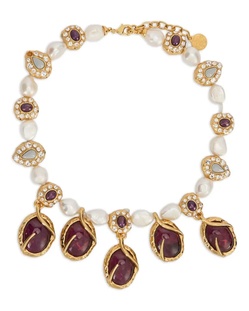 Roberto Cavalli Halskette mit Schmuckperlen - Nude Nude