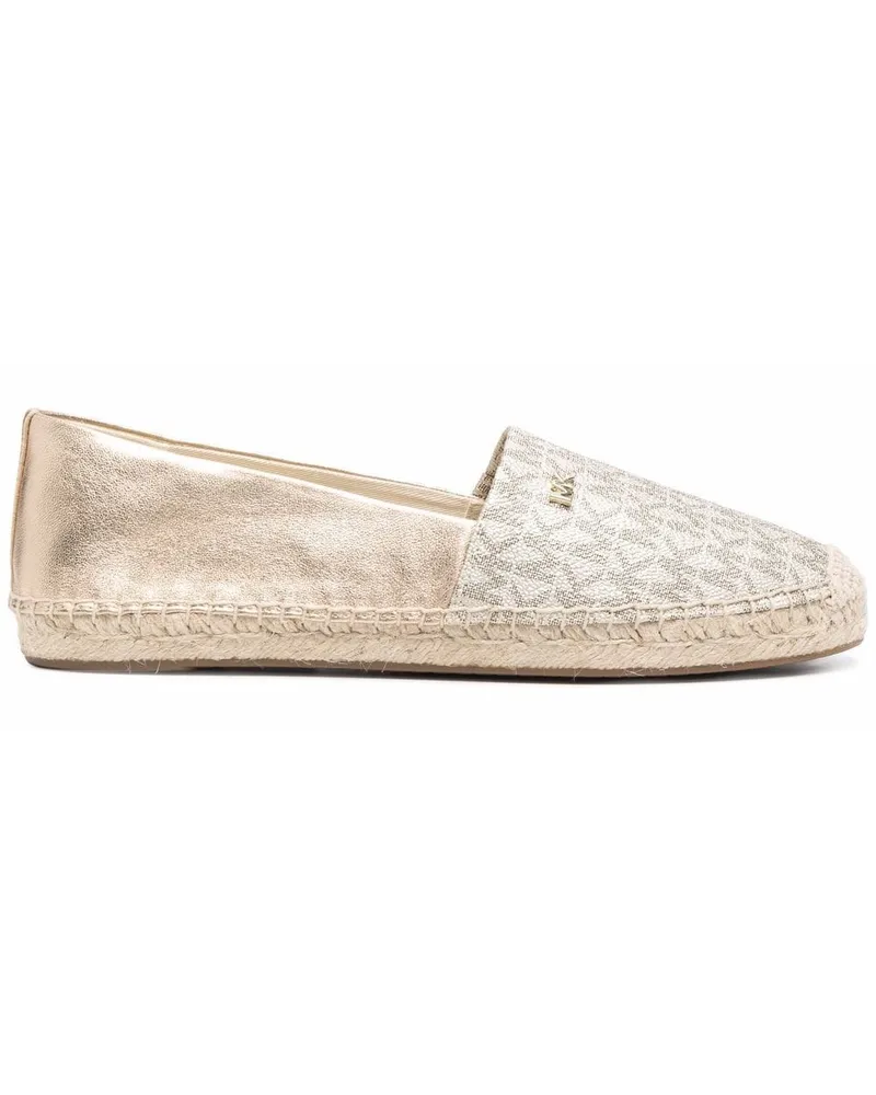 Michael Kors Espadrilles mit Monogramm-Print - Gold Gold