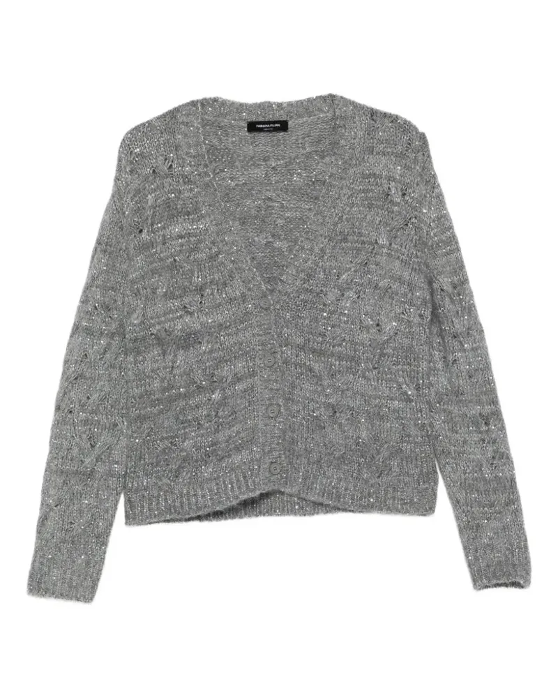 Fabiana Filippi sequin-embellished cardigan - Grau Grau