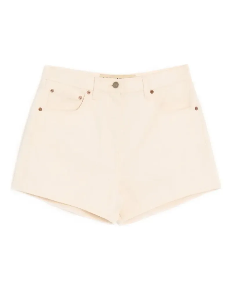 Valentino Garavani VGOLD denim shorts - Nude Nude