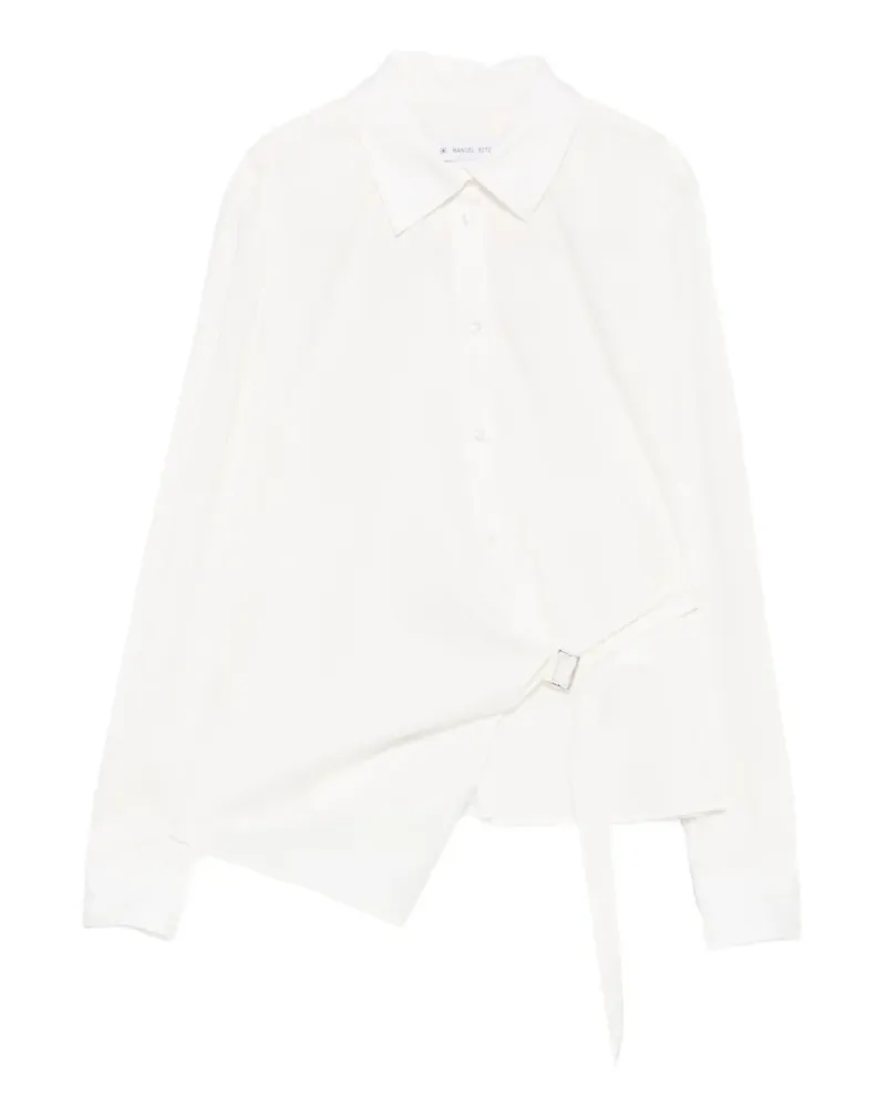 Manuel Ritz wrap-design long-sleeve shirt - Schwarz Schwarz