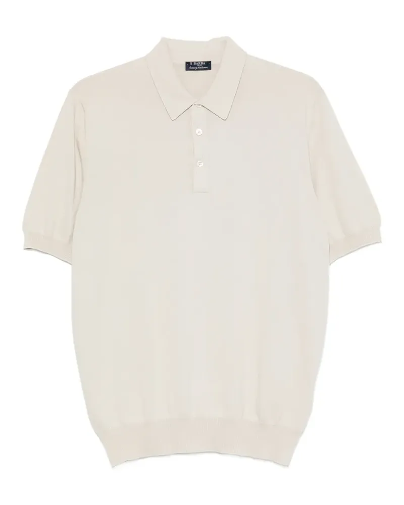 BARBA short-sleeve polo shirt - Nude Nude