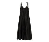 Langes Spitzenkleid - Schwarz