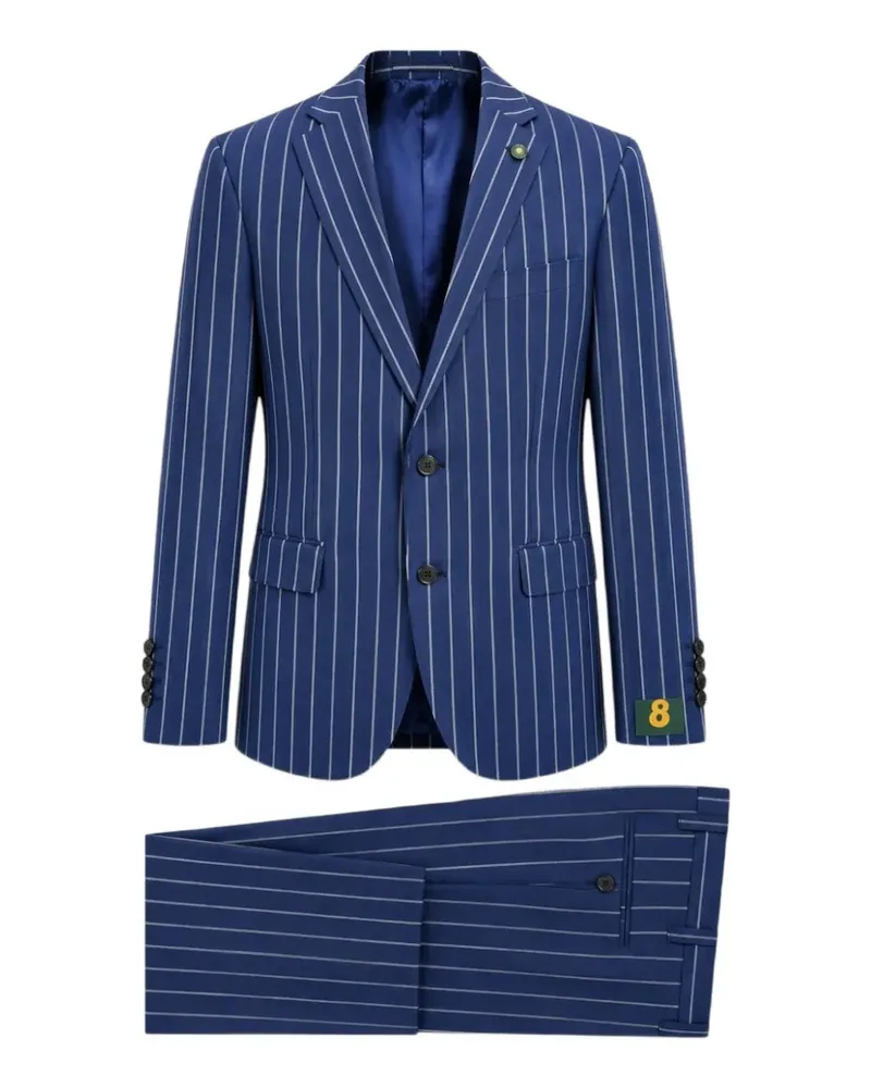 Luigi Bianchi Mantova pinstripe-pattern suit - Blau Blau