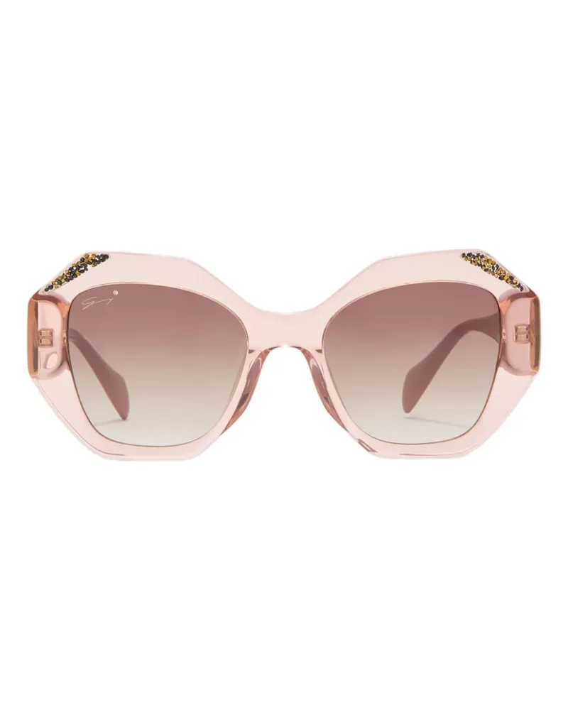Genny Sonnenbrille mit achteckigem Gestell - Rosa Rosa