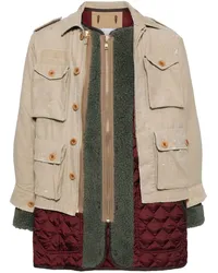 kolor Jacke im Patchwork-Look Nude