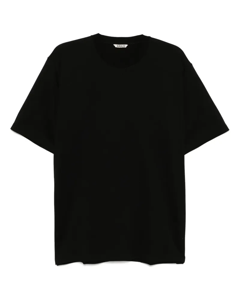 AURALEE Luster Plaiting T-Shirt - Schwarz Schwarz