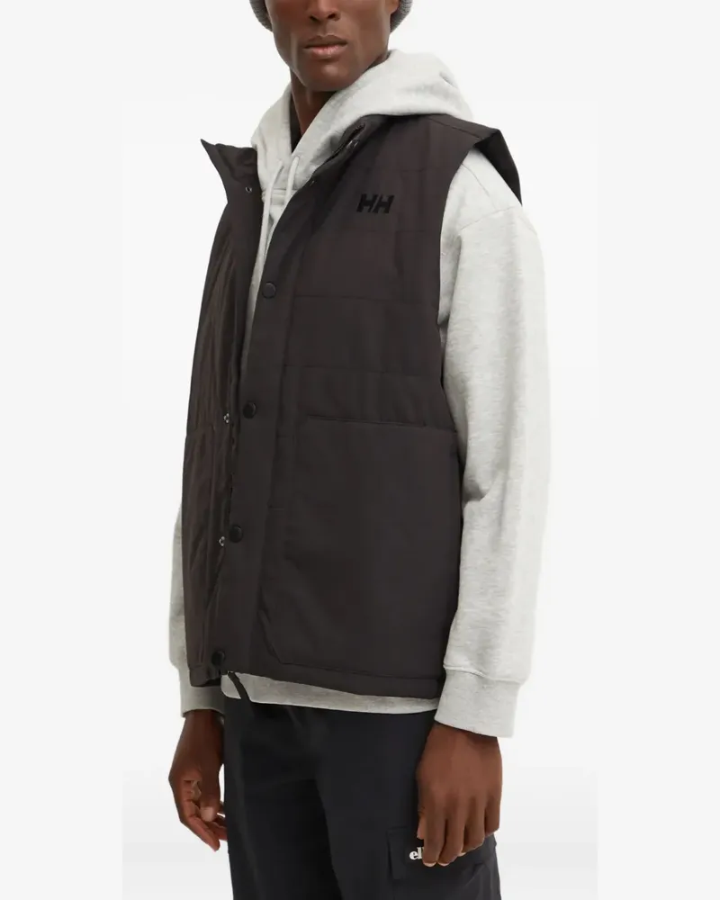 Helly Hansen hooded quilted gilet - Schwarz Schwarz