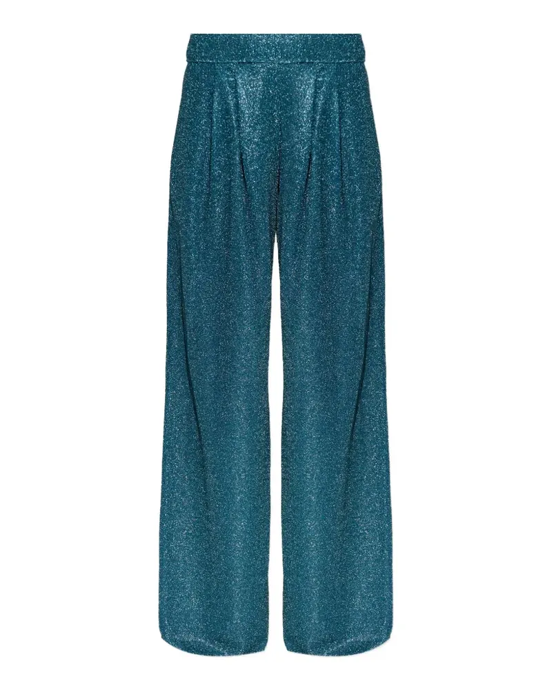 Oséree Palazzohose aus Lurex - Blau Blau