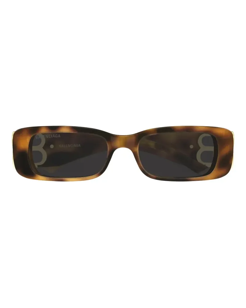 Balenciaga Dynasty Sonnenbrille mit eckigem Gestell - Braun Braun